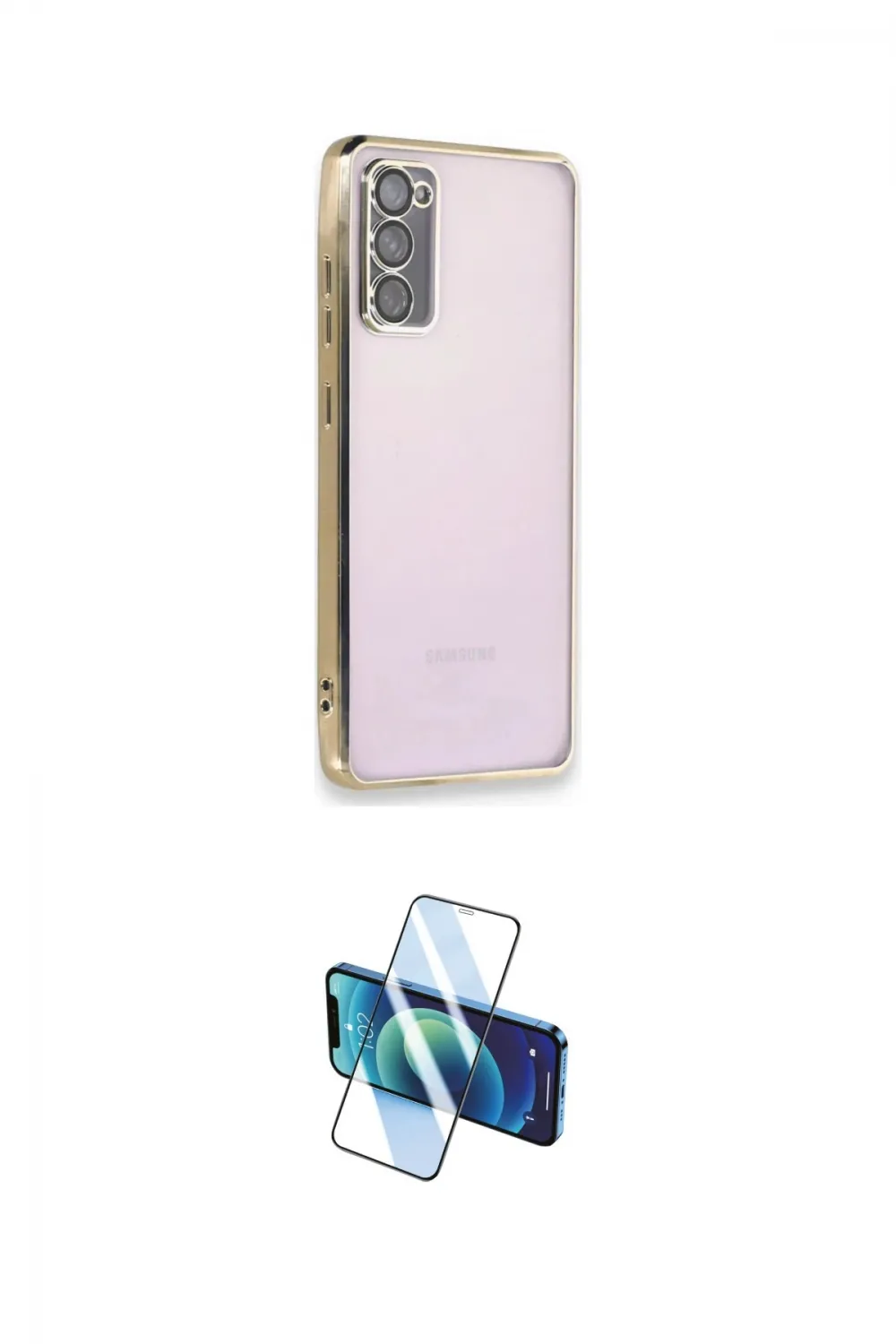 ieg™ Galaxy S20 FE Kılıf Vadi Minimal - Siyah 3D Antistatik Seramik Nano Ekran Koruyucu