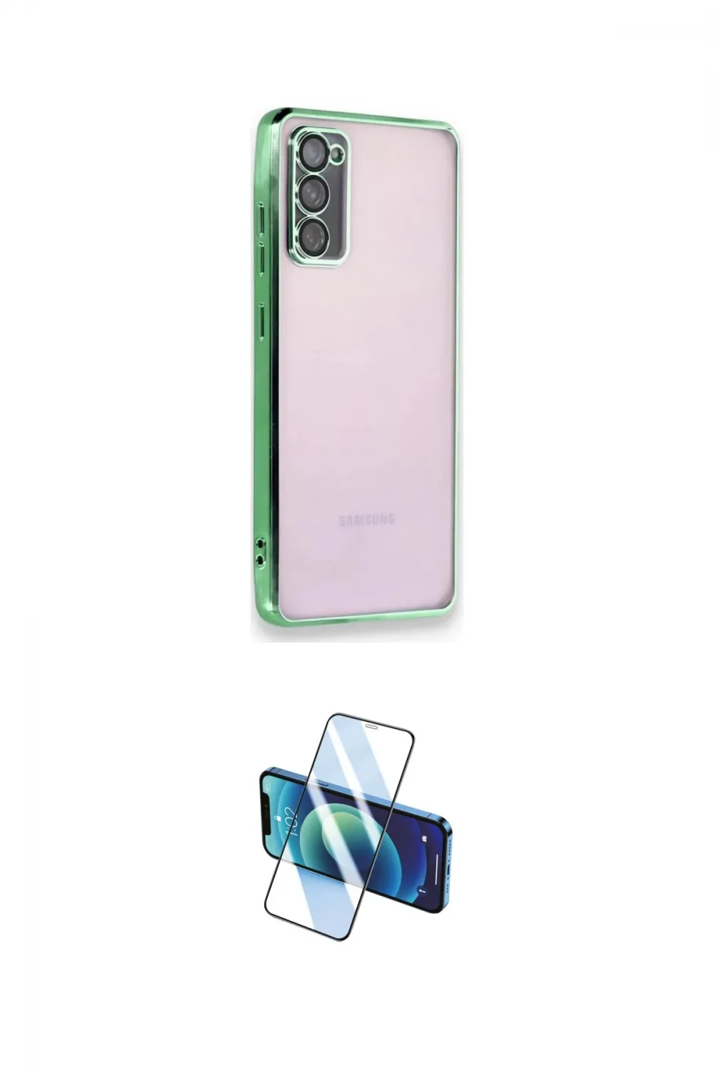 ieg™ Galaxy S20 FE Kılıf Vadi Minimal - Siyah 3D Antistatik Seramik Nano Ekran Koruyucu