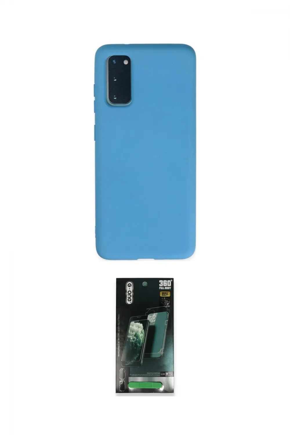 ieg™ Galaxy S20 Kılıf Ahenk Serisi - Şeffaf 360 Full Body Arka Koruyucu