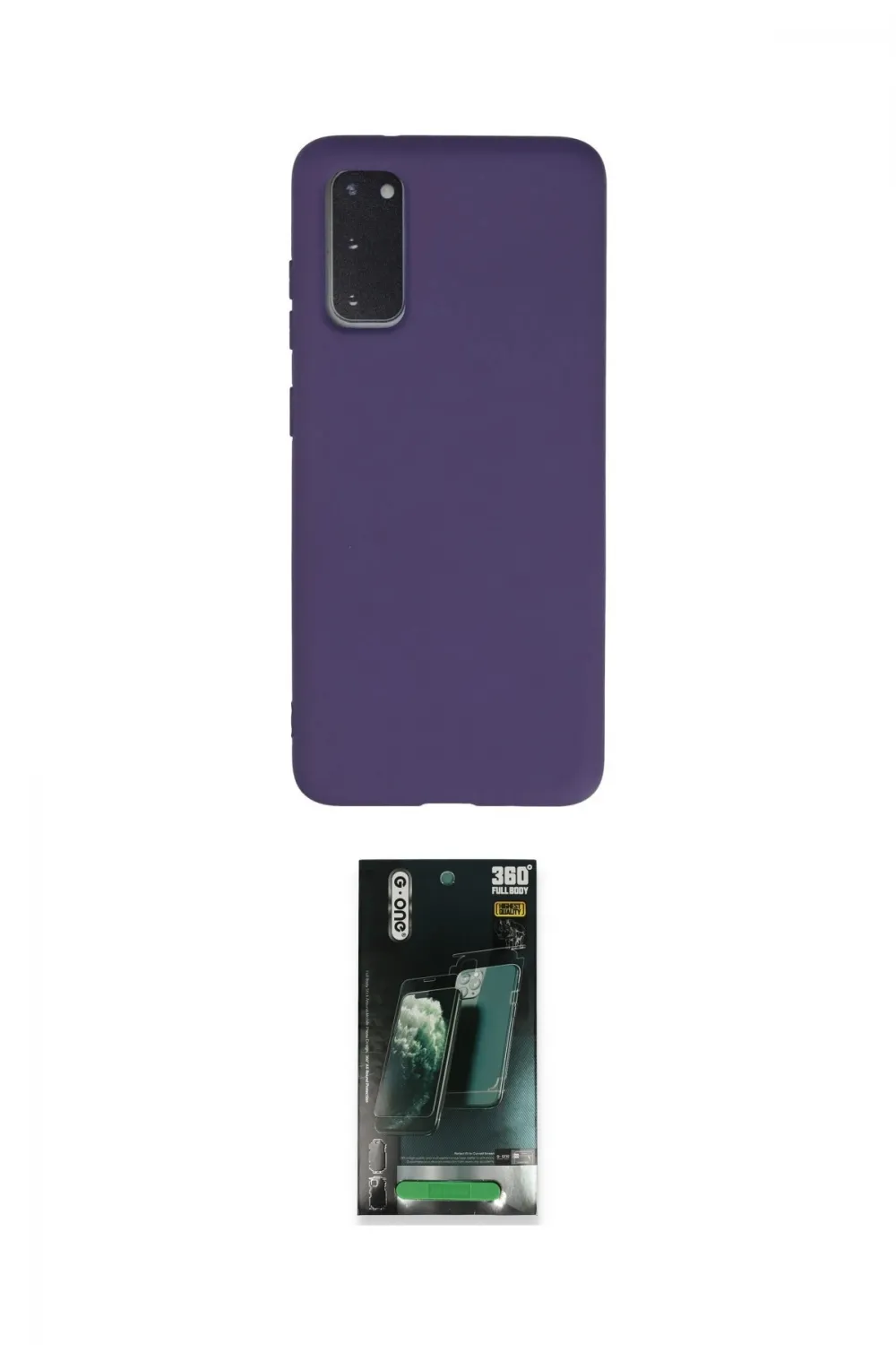 ieg™ Galaxy S20 Kılıf Ahenk Serisi - Şeffaf 360 Full Body Arka Koruyucu