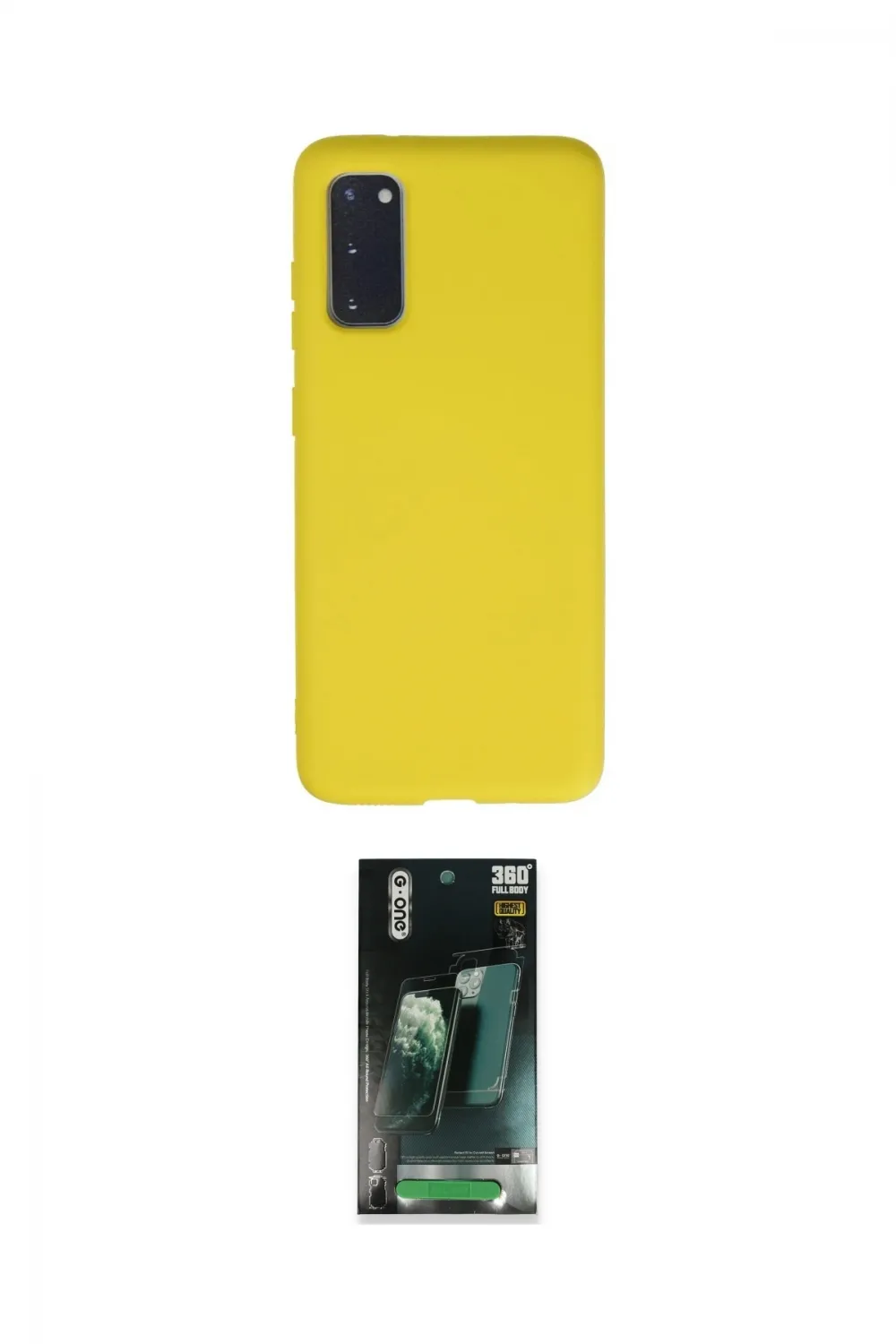 ieg™ Galaxy S20 Kılıf Ahenk Serisi - Şeffaf 360 Full Body Arka Koruyucu