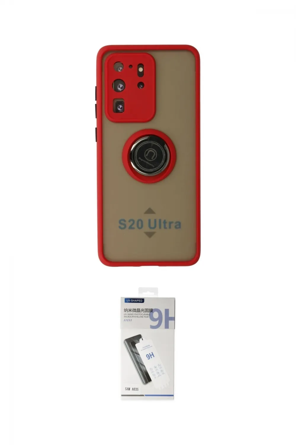ieg™ Galaxy S20 Ultra Kılıf Yörünge Çizgi - Şeffaf Uv Polymer Nano Ekran Koruyucu