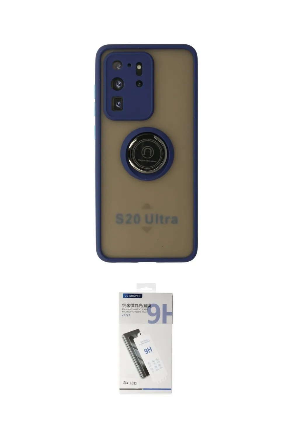 ieg™ Galaxy S20 Ultra Kılıf Yörünge Çizgi - Şeffaf Uv Polymer Nano Ekran Koruyucu