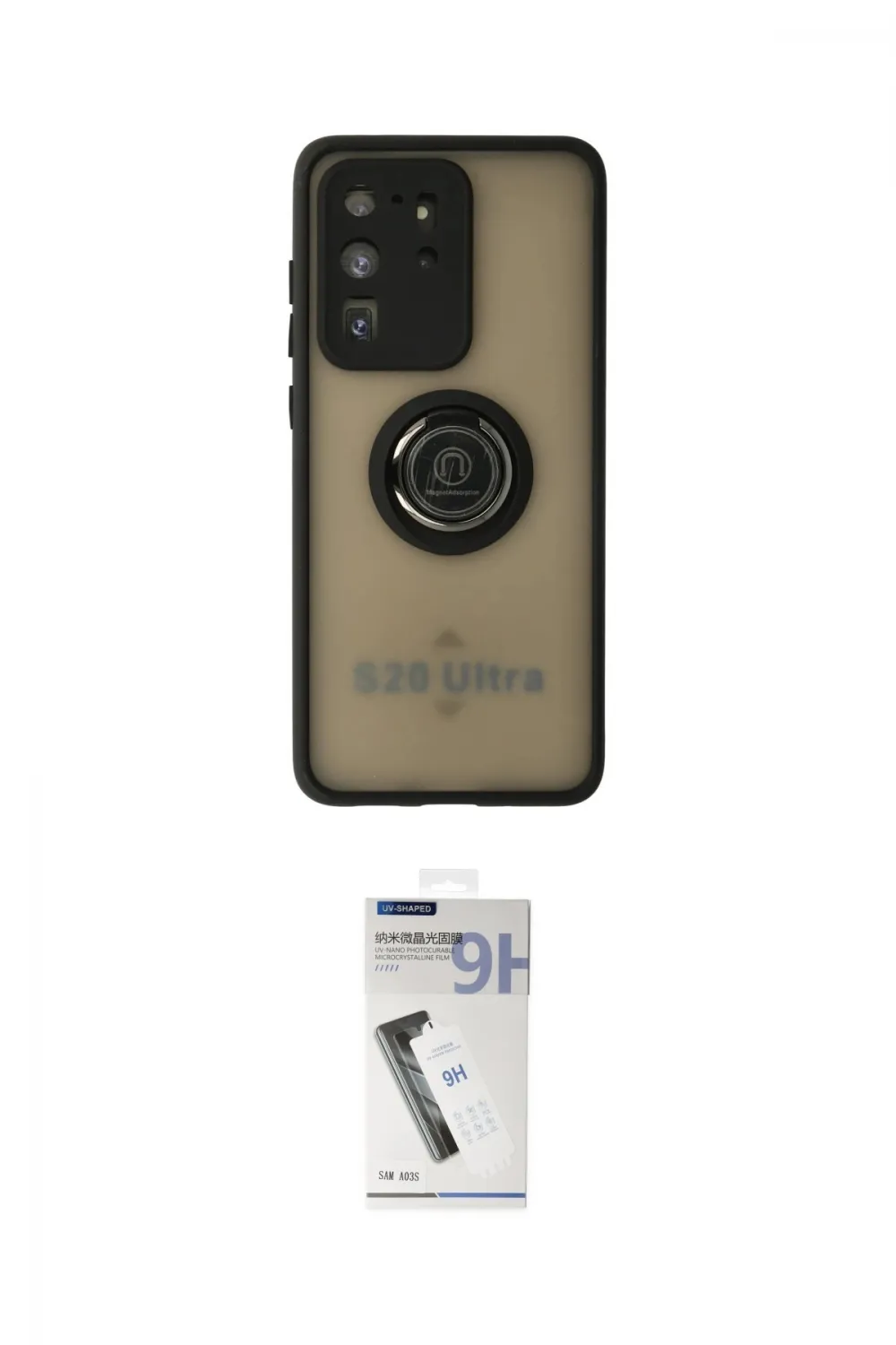 ieg™ Galaxy S20 Ultra Kılıf Yörünge Çizgi - Şeffaf Uv Polymer Nano Ekran Koruyucu