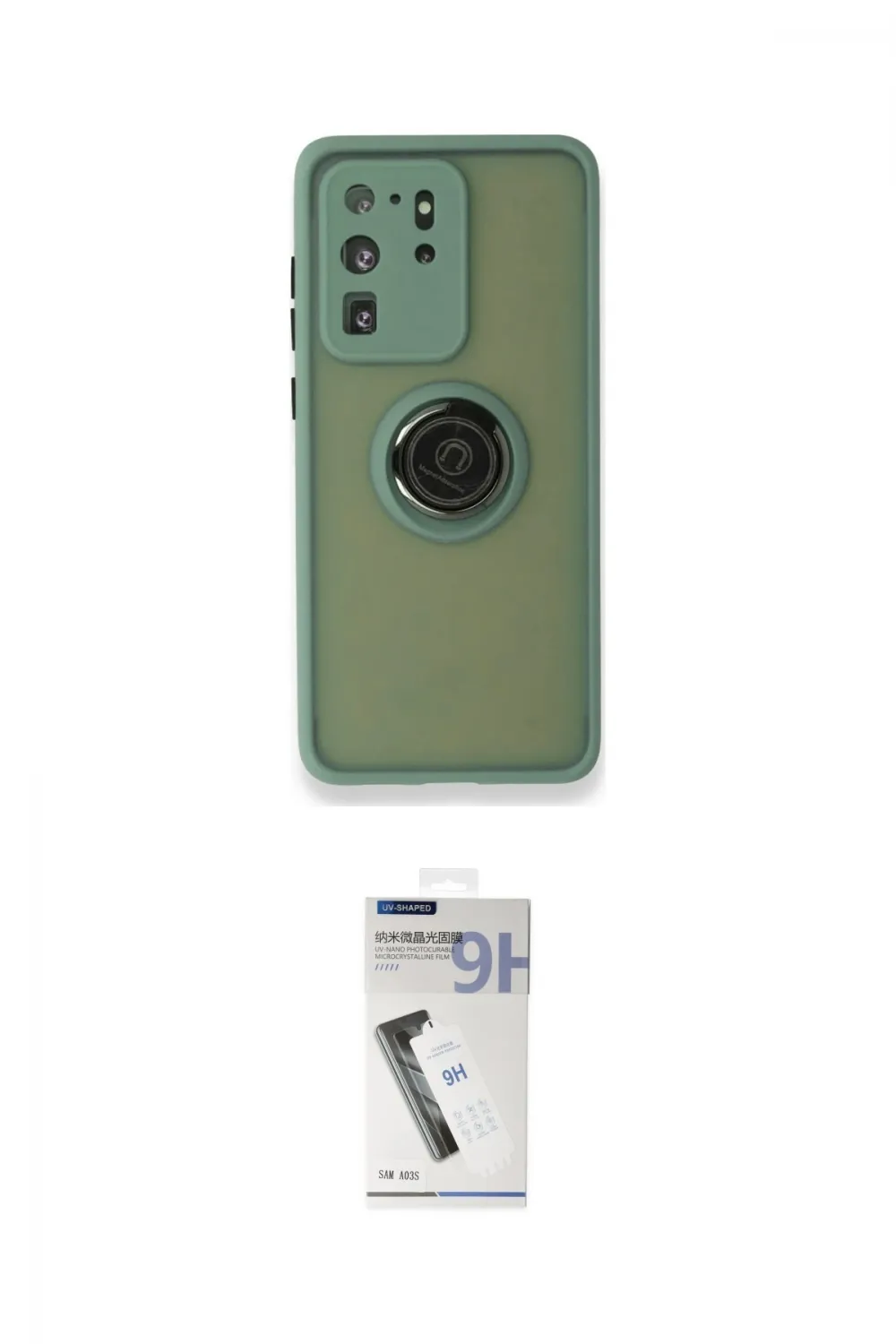 ieg™ Galaxy S20 Ultra Kılıf Yörünge Çizgi - Şeffaf Uv Polymer Nano Ekran Koruyucu