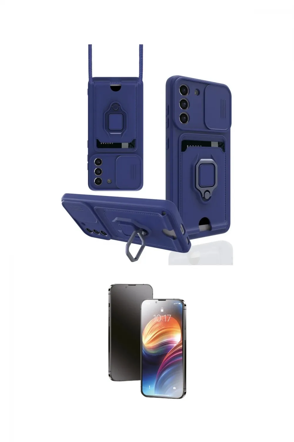 ieg™ Galaxy S21 FE Kılıf Vadi Form Prime - Siyah 3D Antistatik Mat Seramik Nano Ekran Koruyucu
