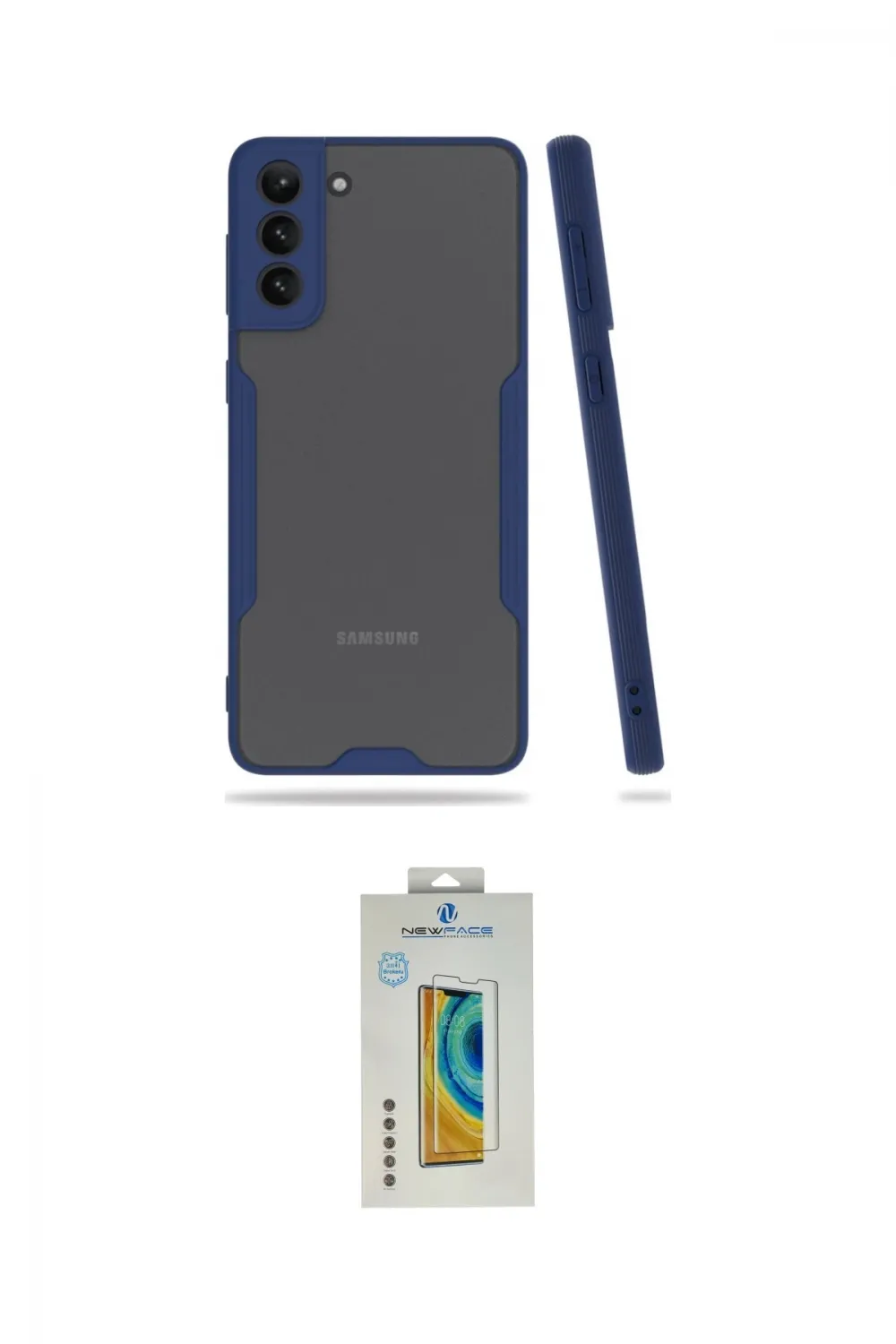 ieg™ Galaxy S21 Plus Kılıf Atlas Asil Serisi - Şeffaf Polymer Nano Ekran Koruyucu