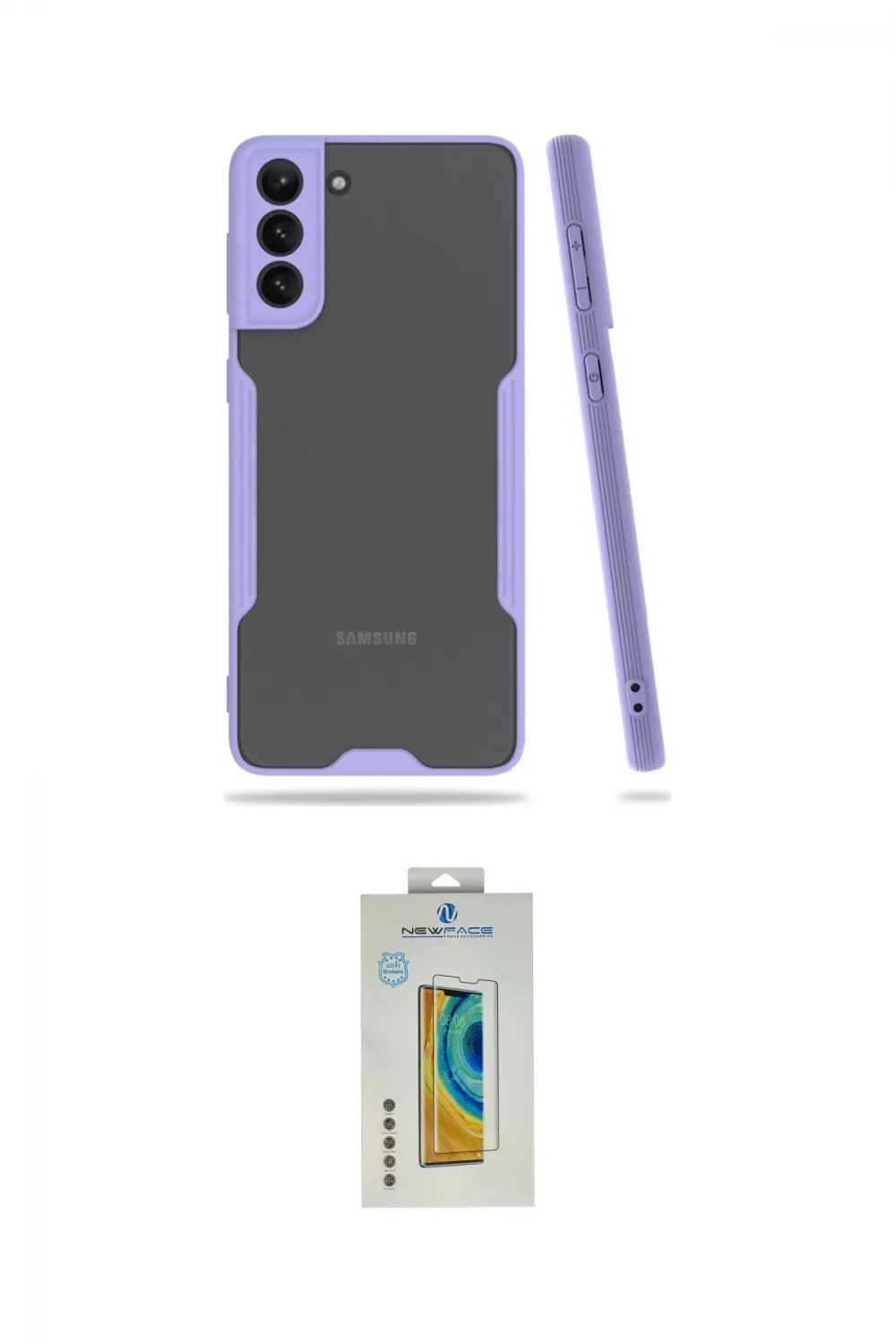 ieg™ Galaxy S21 Plus Kılıf Atlas Asil Serisi - Şeffaf Polymer Nano Ekran Koruyucu