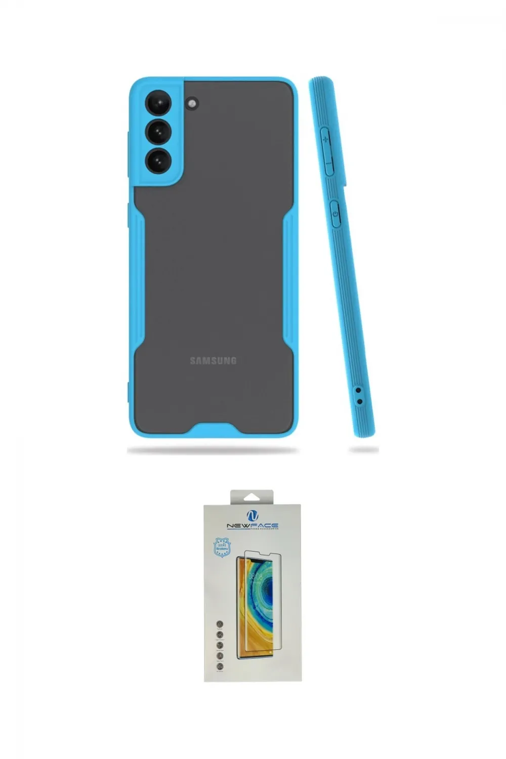 ieg™ Galaxy S21 Plus Kılıf Atlas Asil Serisi - Şeffaf Polymer Nano Ekran Koruyucu