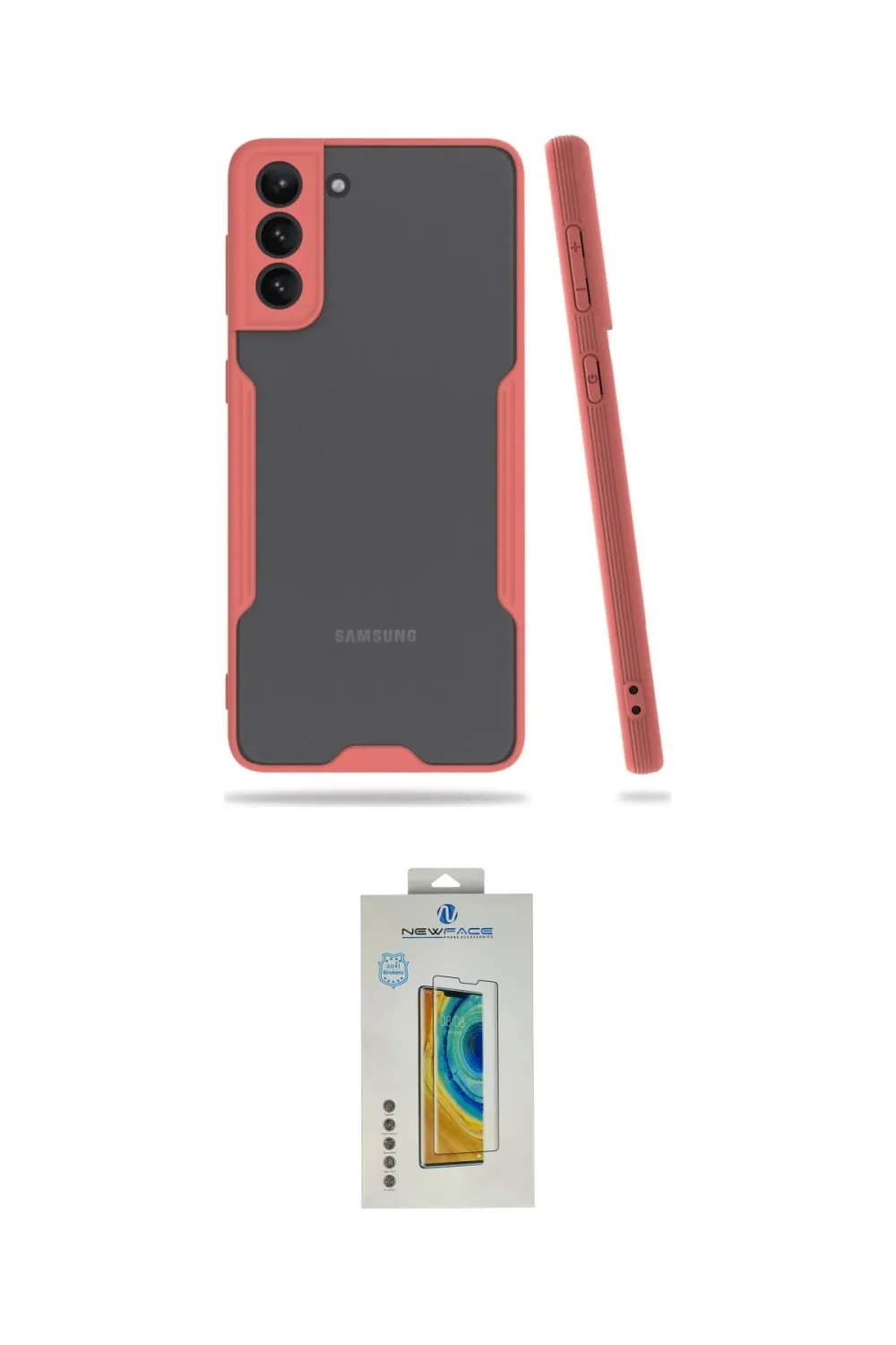 ieg™ Galaxy S21 Plus Kılıf Atlas Asil Serisi - Şeffaf Polymer Nano Ekran Koruyucu