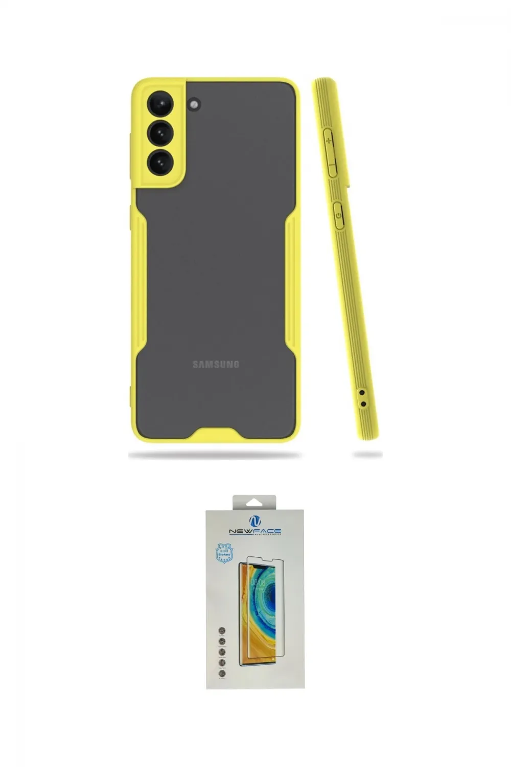 ieg™ Galaxy S21 Plus Kılıf Atlas Asil Serisi - Şeffaf Polymer Nano Ekran Koruyucu