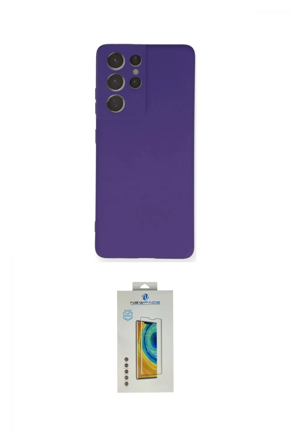 ieg™ Galaxy S21 Ultra Kılıf Ahenk Serisi - Şeffaf Polymer Nano Ekran Koruyucu