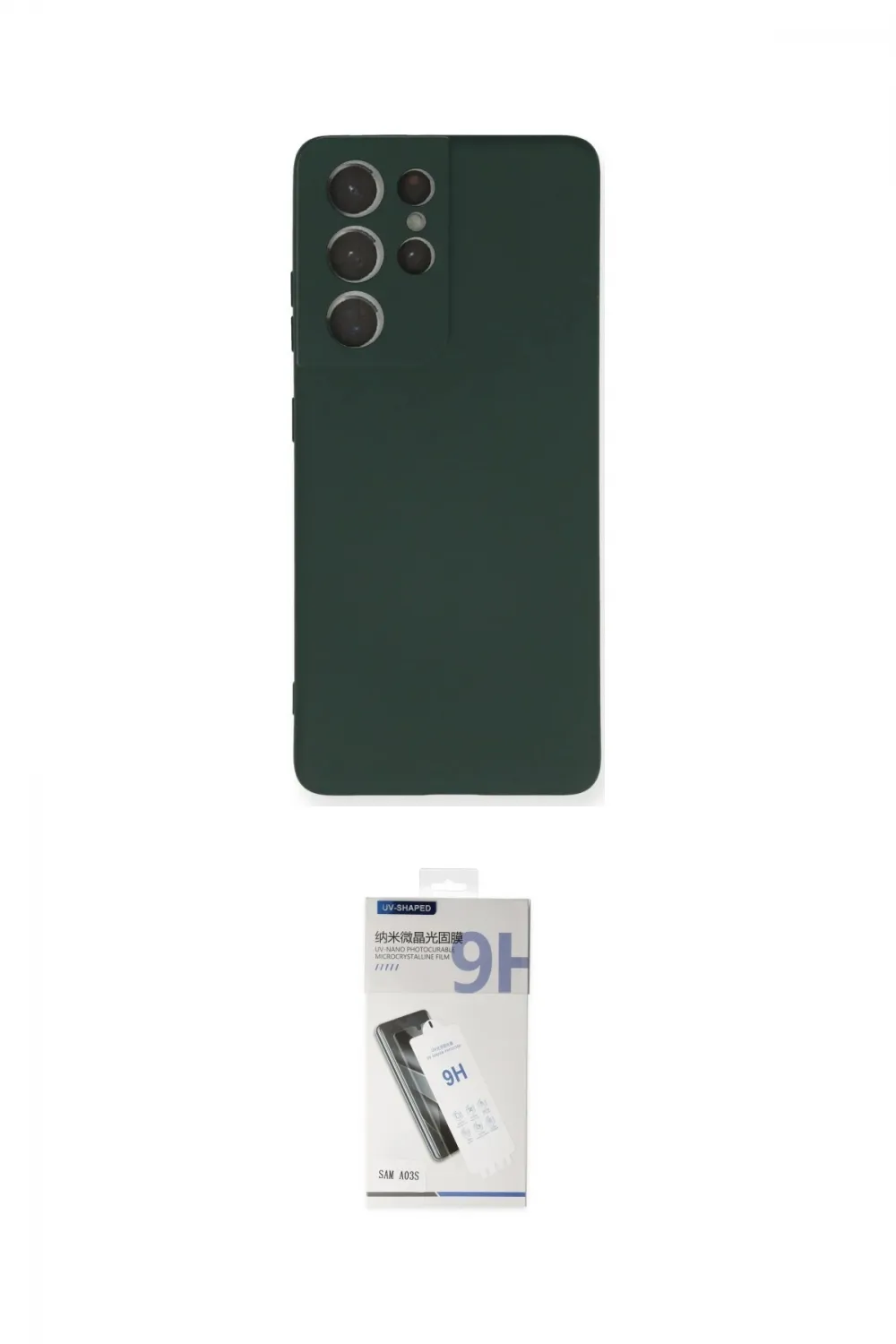 ieg™ Galaxy S21 Ultra Kılıf Ahenk Serisi - Şeffaf Uv Polymer Nano Ekran Koruyucu