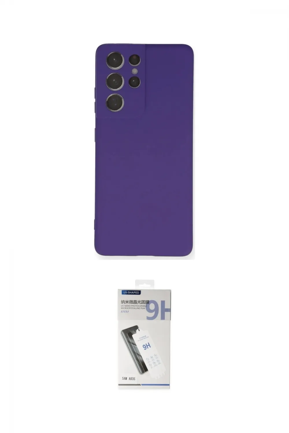 ieg™ Galaxy S21 Ultra Kılıf Ahenk Serisi - Şeffaf Uv Polymer Nano Ekran Koruyucu