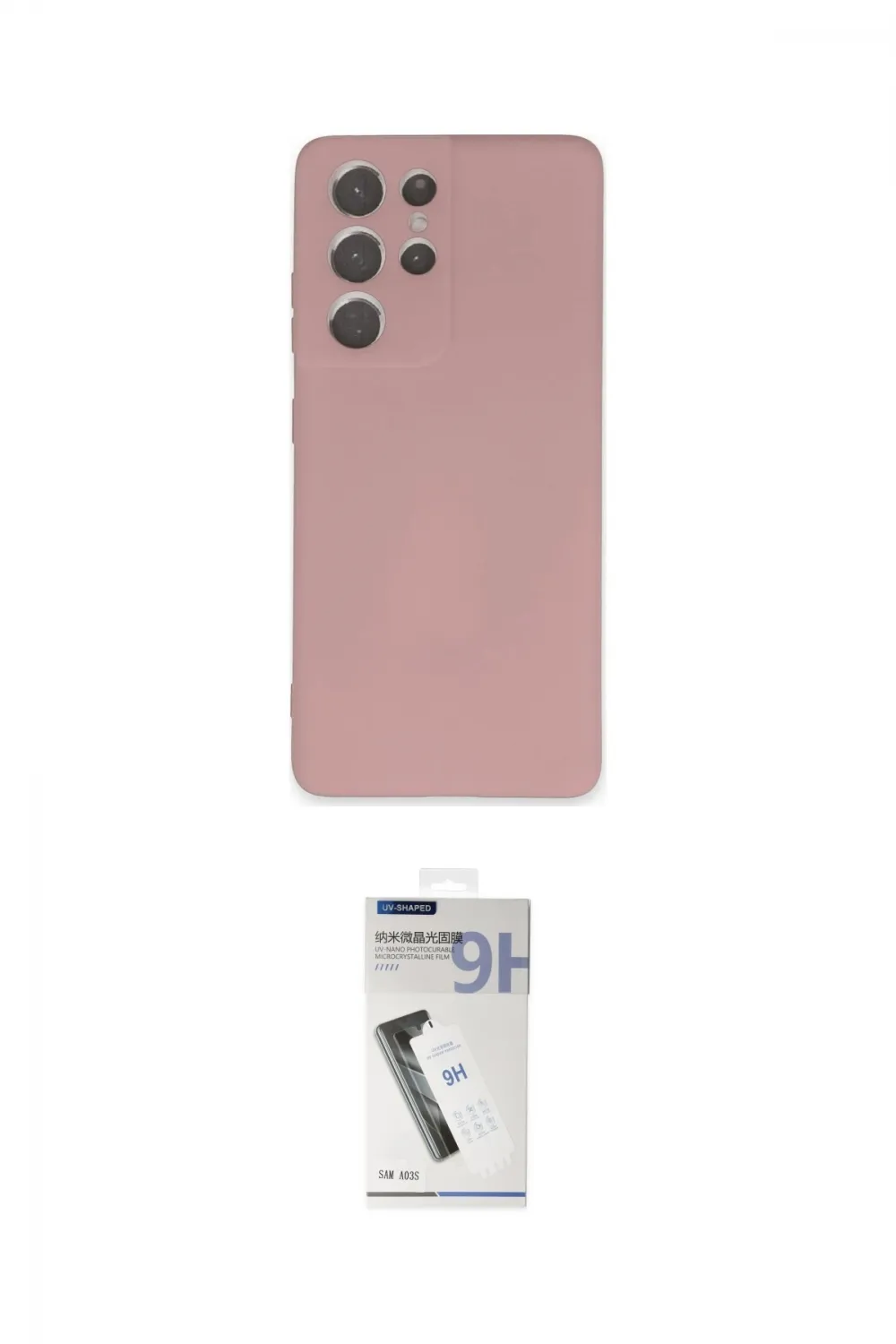 ieg™ Galaxy S21 Ultra Kılıf Ahenk Serisi - Şeffaf Uv Polymer Nano Ekran Koruyucu