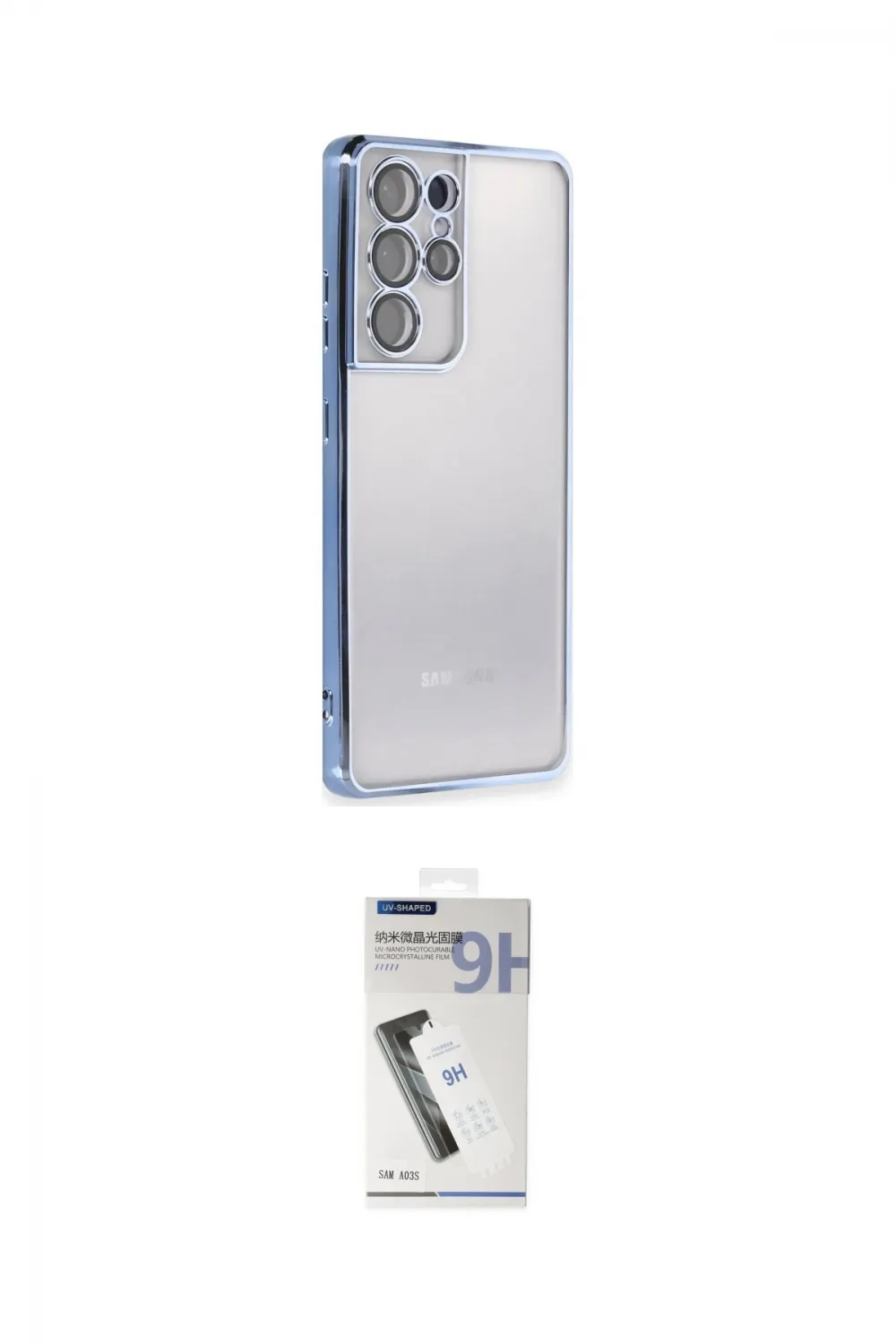 ieg™ Galaxy S21 Ultra Kılıf Vadi Minimal - Şeffaf Uv Polymer Nano Ekran Koruyucu