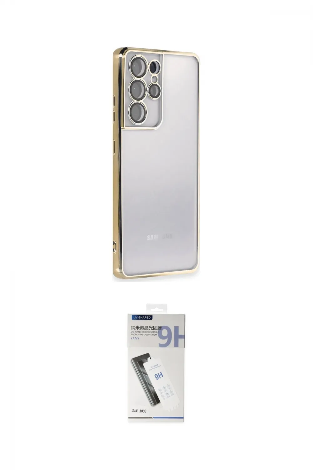 ieg™ Galaxy S21 Ultra Kılıf Vadi Minimal - Şeffaf Uv Polymer Nano Ekran Koruyucu