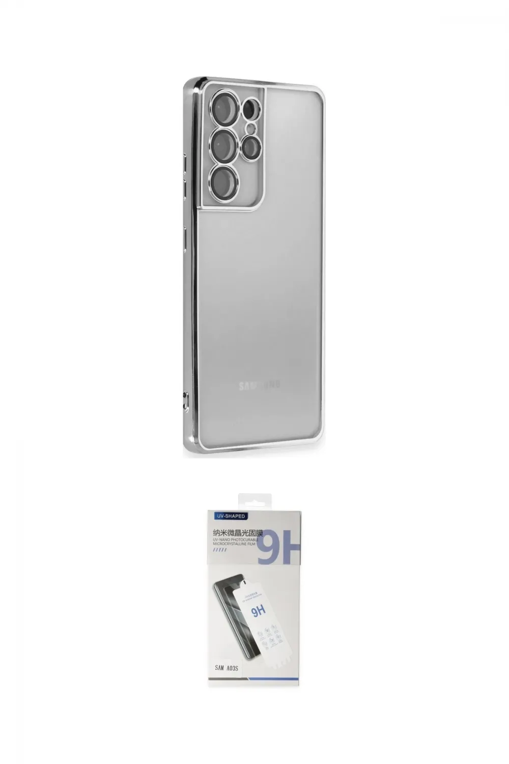 ieg™ Galaxy S21 Ultra Kılıf Vadi Minimal - Şeffaf Uv Polymer Nano Ekran Koruyucu