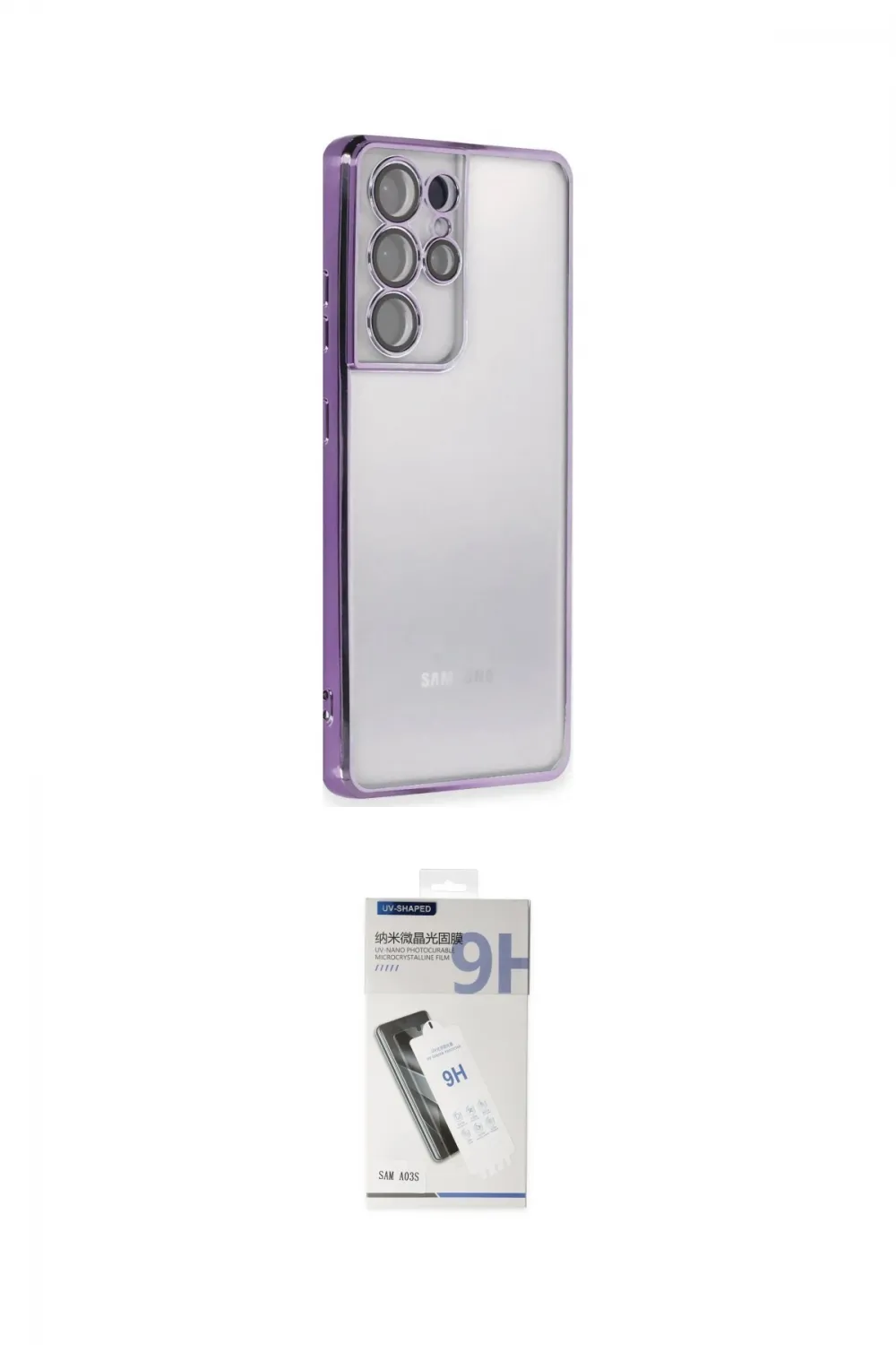 ieg™ Galaxy S21 Ultra Kılıf Vadi Minimal - Şeffaf Uv Polymer Nano Ekran Koruyucu