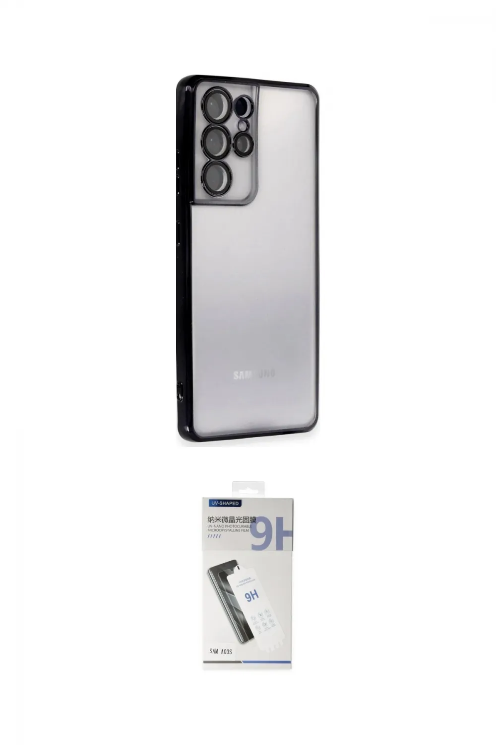 ieg™ Galaxy S21 Ultra Kılıf Vadi Minimal - Şeffaf Uv Polymer Nano Ekran Koruyucu