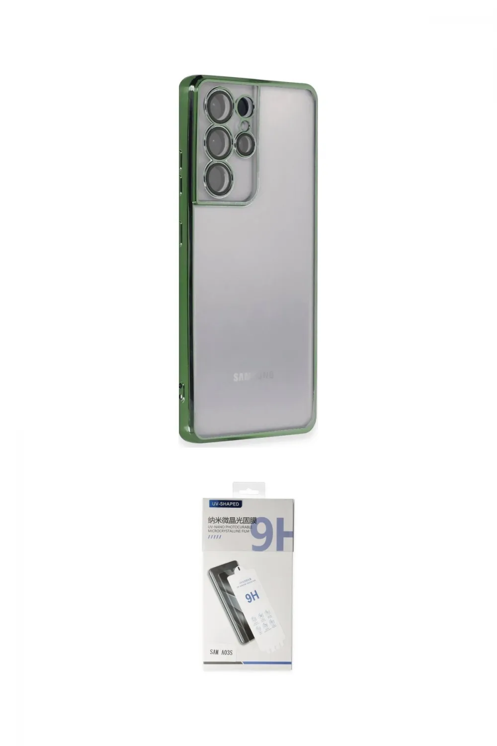 ieg™ Galaxy S21 Ultra Kılıf Vadi Minimal - Şeffaf Uv Polymer Nano Ekran Koruyucu