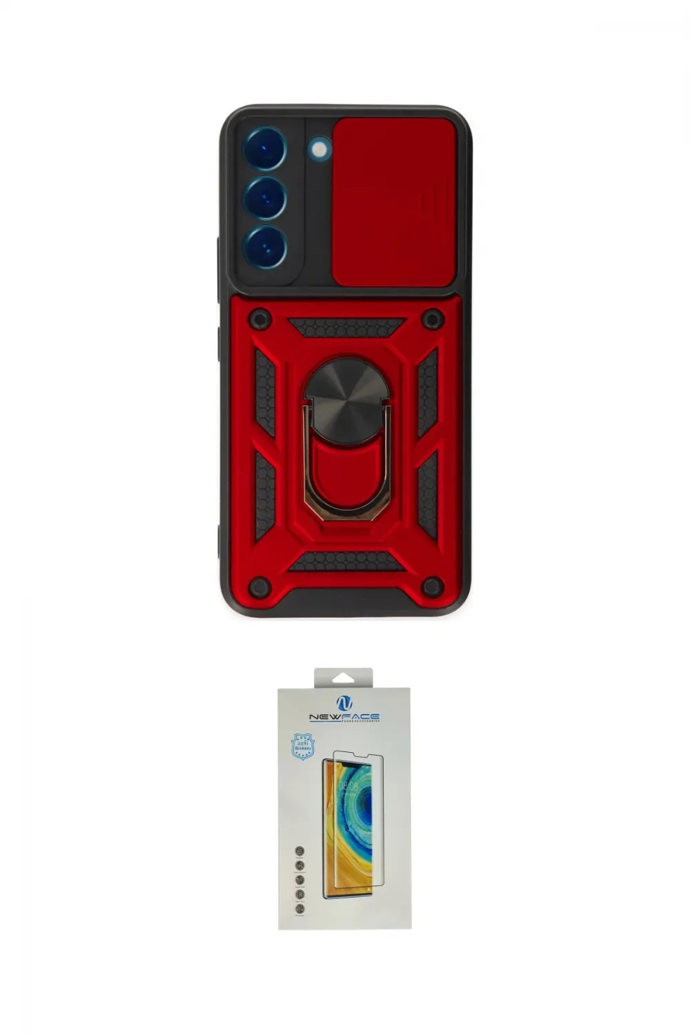 ieg™ Galaxy S22 Kılıf Ahenk Klasik - Şeffaf Polymer Nano Ekran Koruyucu