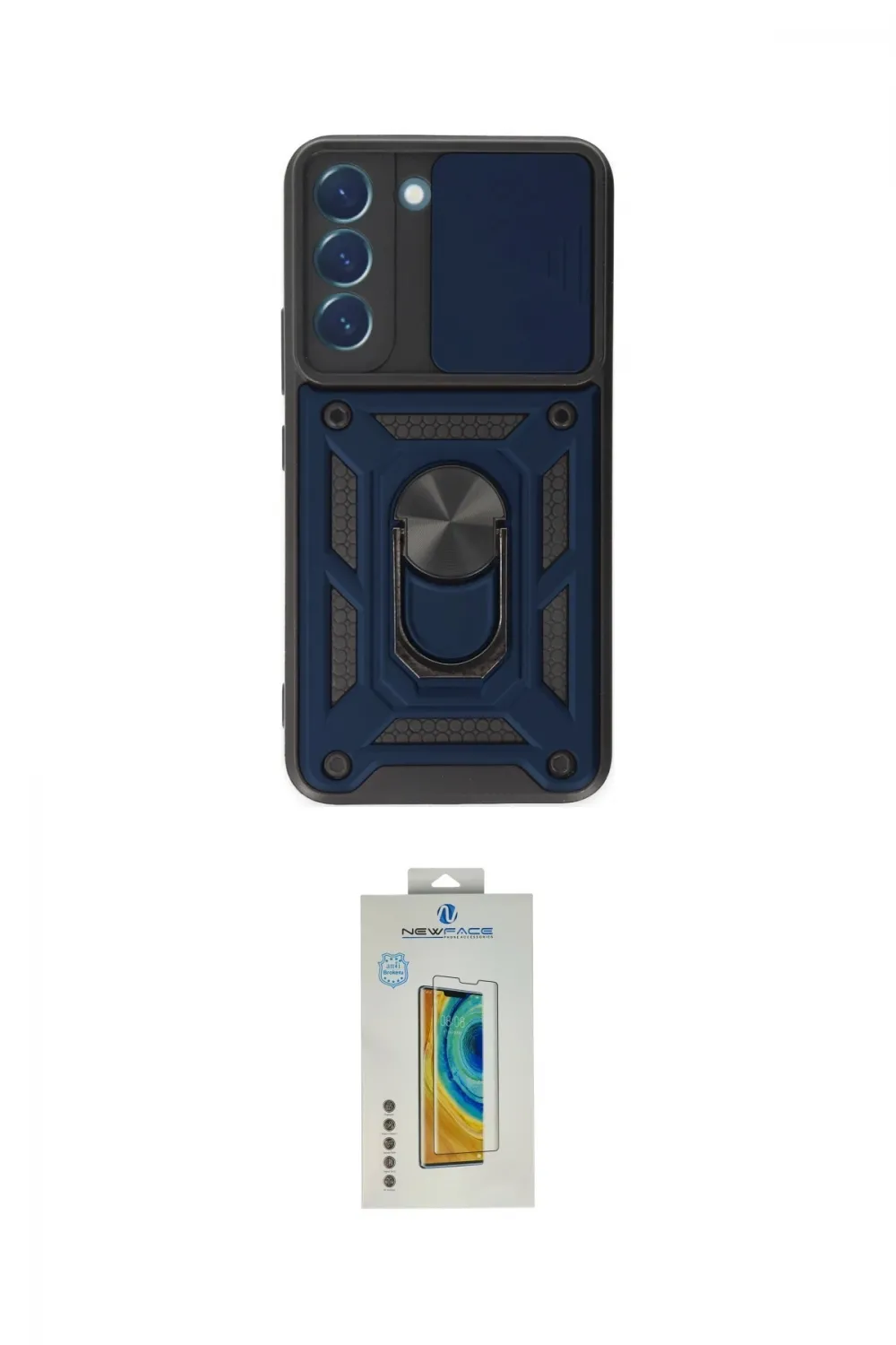 ieg™ Galaxy S22 Kılıf Ahenk Klasik - Şeffaf Polymer Nano Ekran Koruyucu