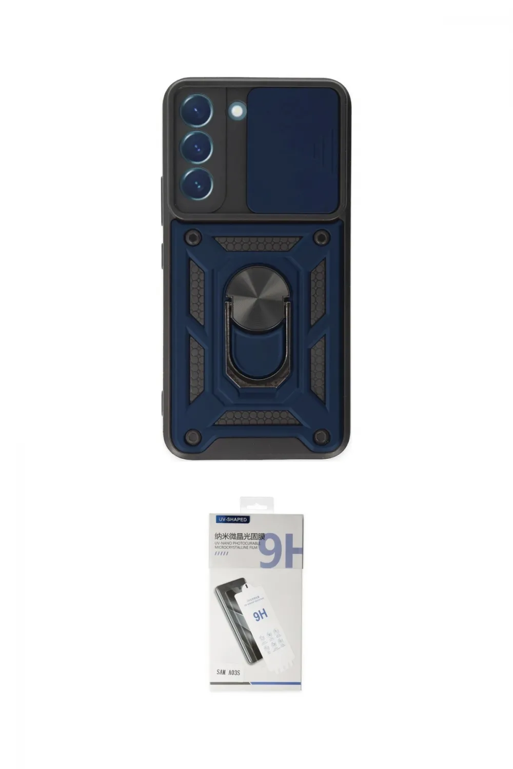 ieg™ Galaxy S22 Kılıf Ahenk Klasik - Şeffaf Uv Polymer Nano Ekran Koruyucu