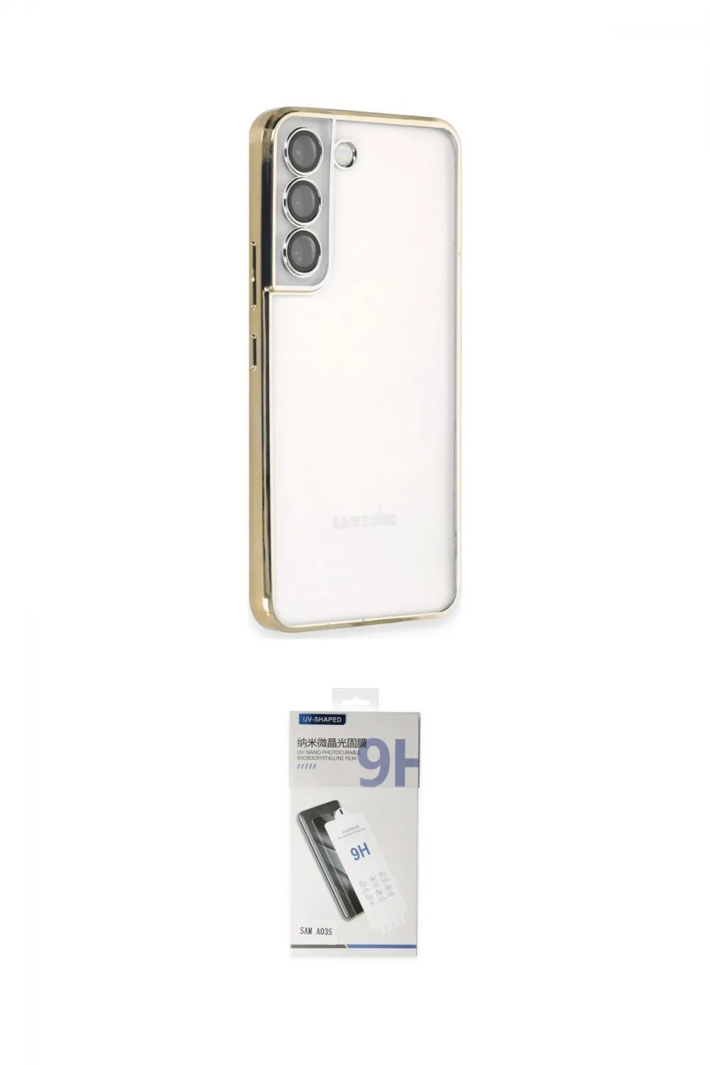 ieg™ Galaxy S22 Kılıf Vadi Minimal - Şeffaf Uv Polymer Nano Ekran Koruyucu