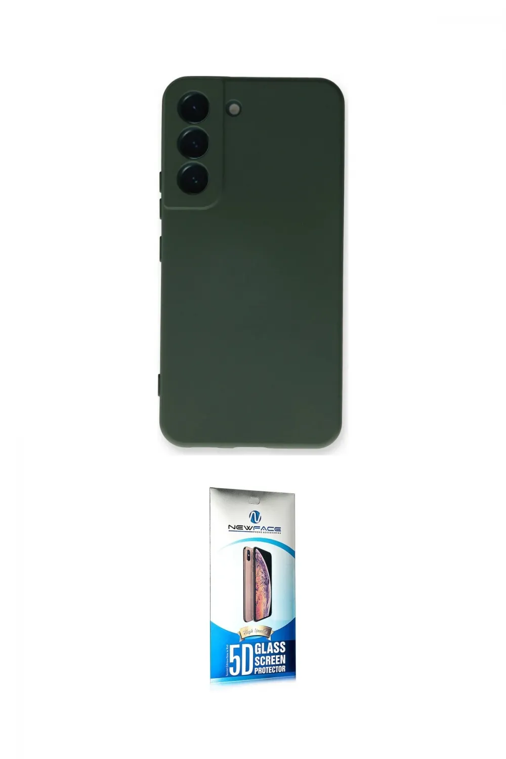 ieg™ Galaxy S22 Plus Kılıf Ahenk Serisi - Siyah 5D Eko Cam Ekran Koruyucu