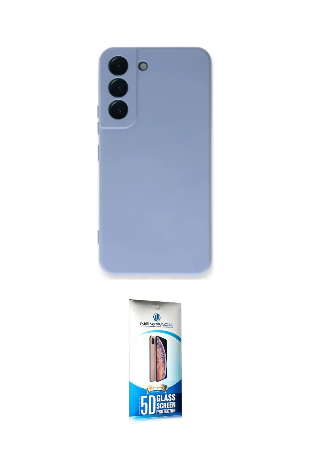 ieg™ Galaxy S22 Plus Kılıf Ahenk Serisi - Siyah 5D Eko Cam Ekran Koruyucu