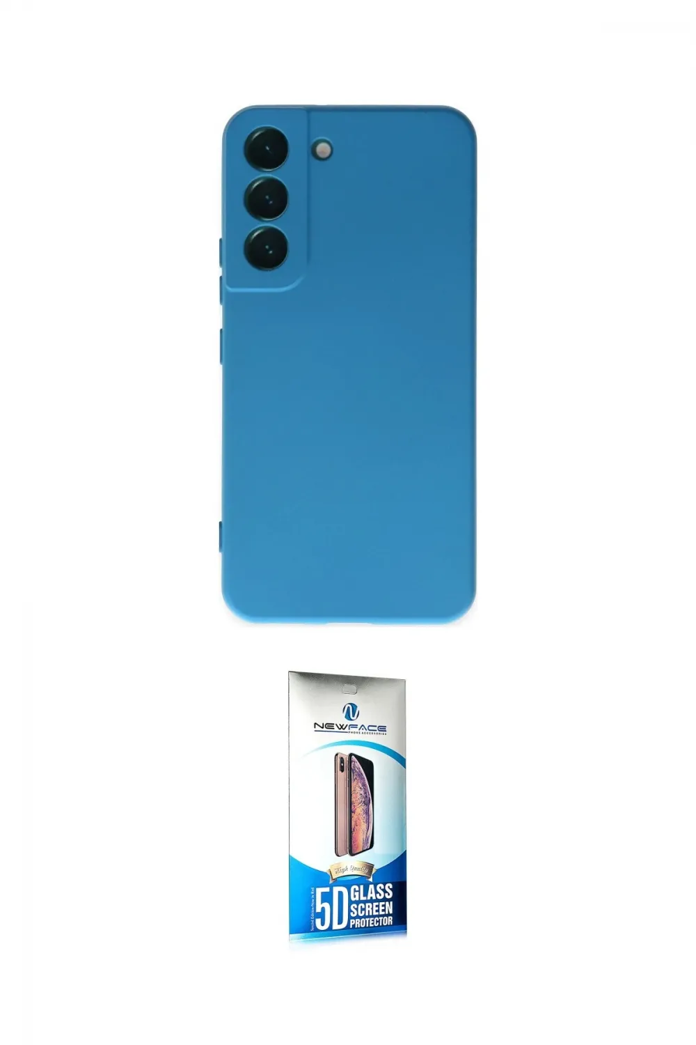 ieg™ Galaxy S22 Plus Kılıf Ahenk Serisi - Siyah 5D Eko Cam Ekran Koruyucu