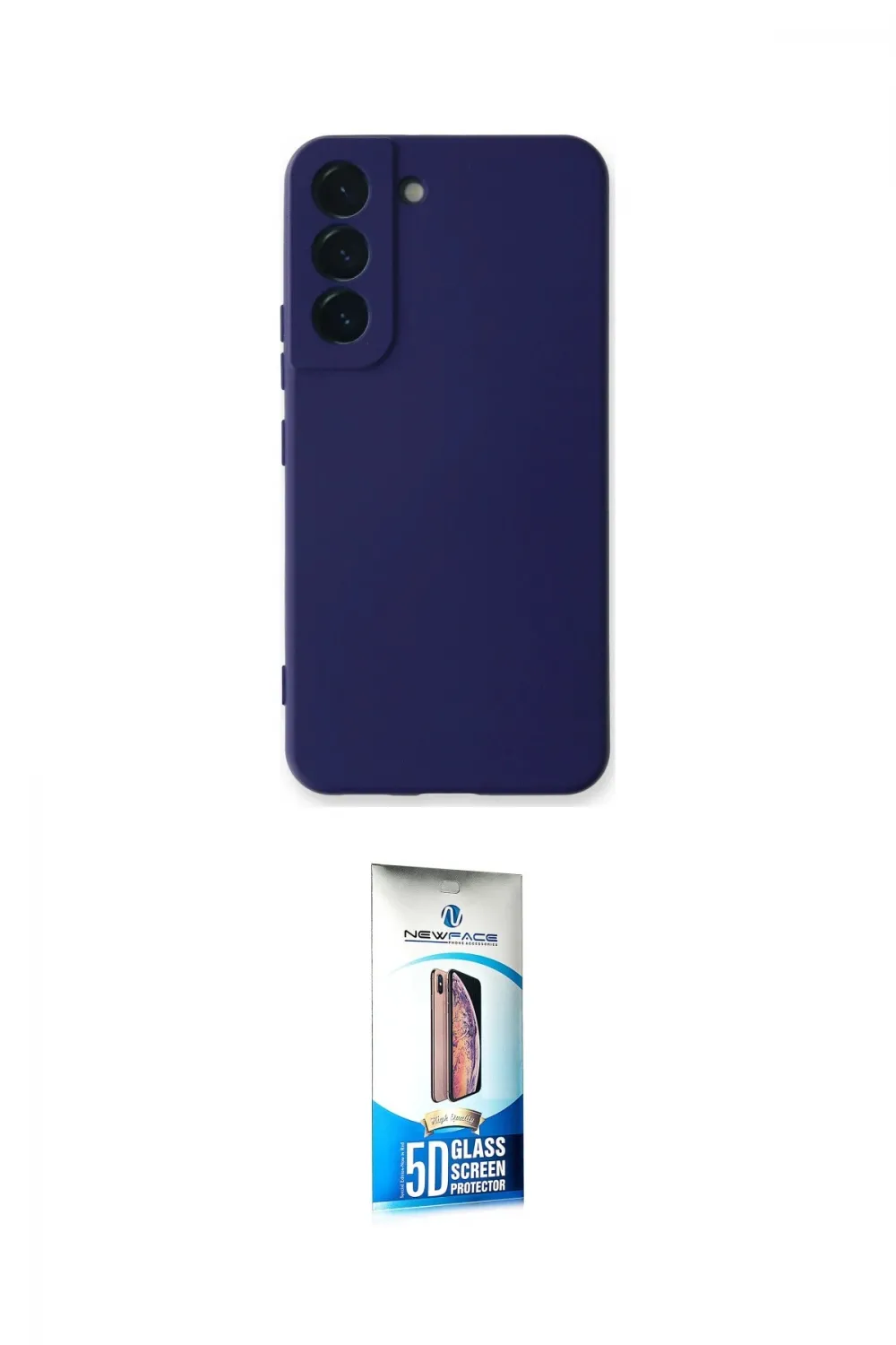 ieg™ Galaxy S22 Plus Kılıf Ahenk Serisi - Siyah 5D Eko Cam Ekran Koruyucu