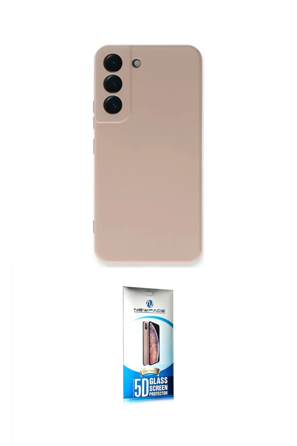 ieg™ Galaxy S22 Plus Kılıf Ahenk Serisi - Siyah 5D Eko Cam Ekran Koruyucu