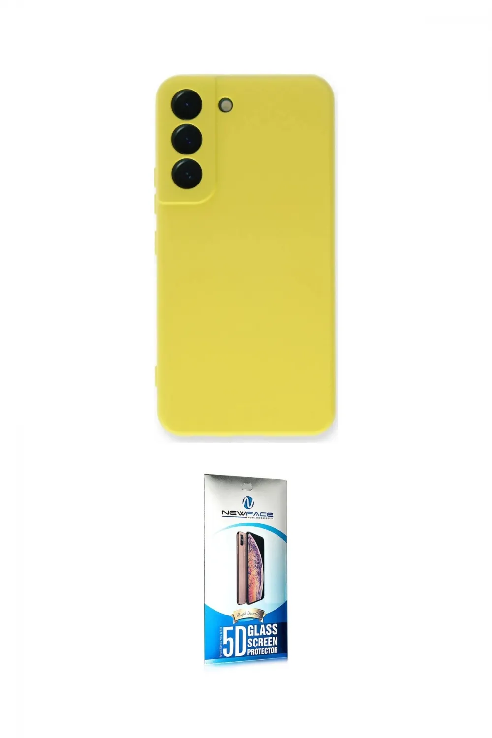ieg™ Galaxy S22 Plus Kılıf Ahenk Serisi - Siyah 5D Eko Cam Ekran Koruyucu