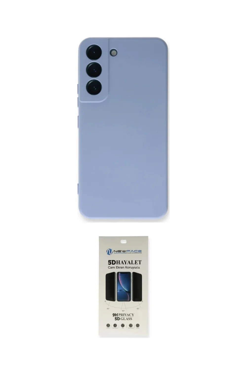 ieg™ Galaxy S22 Plus Kılıf Ahenk Serisi - Siyah 5D Hayalet Cam Ekran Koruyucu