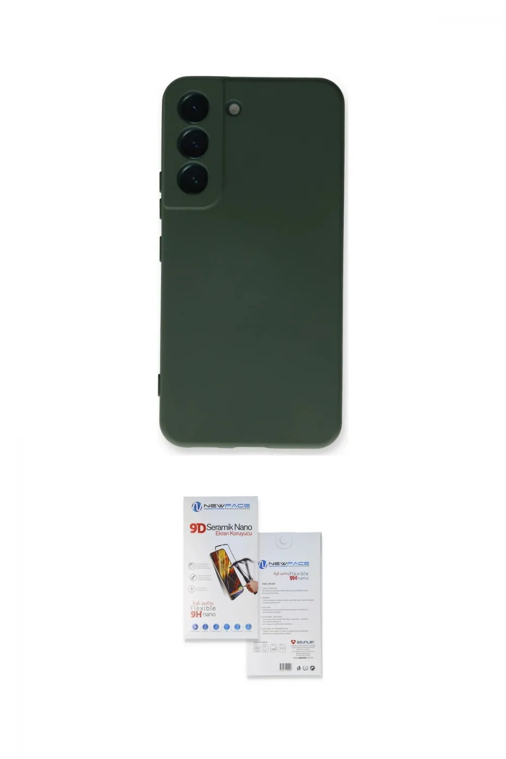 ieg™ Galaxy S22 Plus Kılıf Ahenk Serisi - Siyah Seramik Nano Ekran Koruyucu