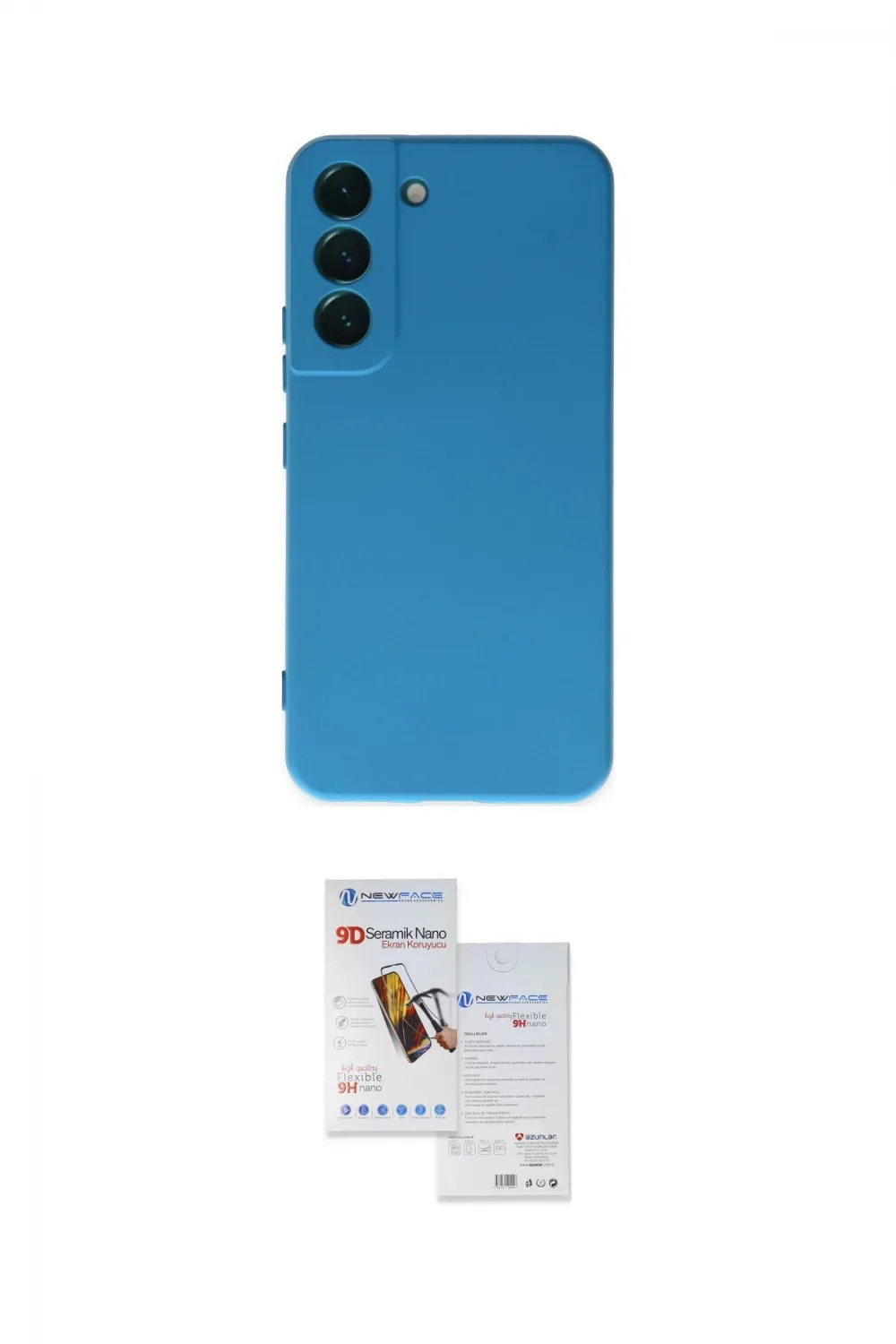 ieg™ Galaxy S22 Plus Kılıf Ahenk Serisi - Siyah Seramik Nano Ekran Koruyucu