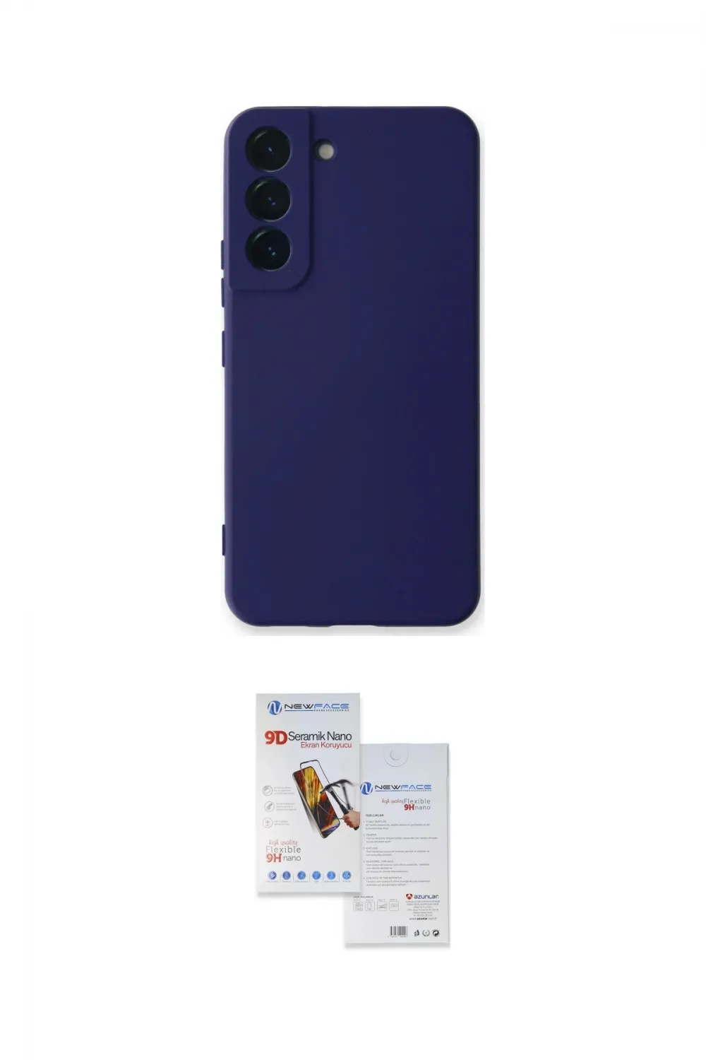 ieg™ Galaxy S22 Plus Kılıf Ahenk Serisi - Siyah Seramik Nano Ekran Koruyucu