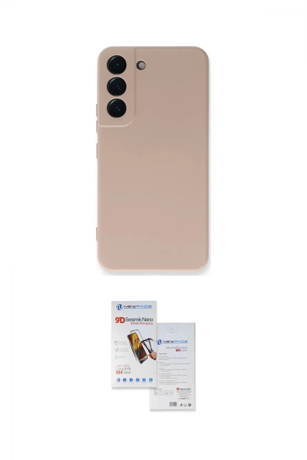 ieg™ Galaxy S22 Plus Kılıf Ahenk Serisi - Siyah Seramik Nano Ekran Koruyucu