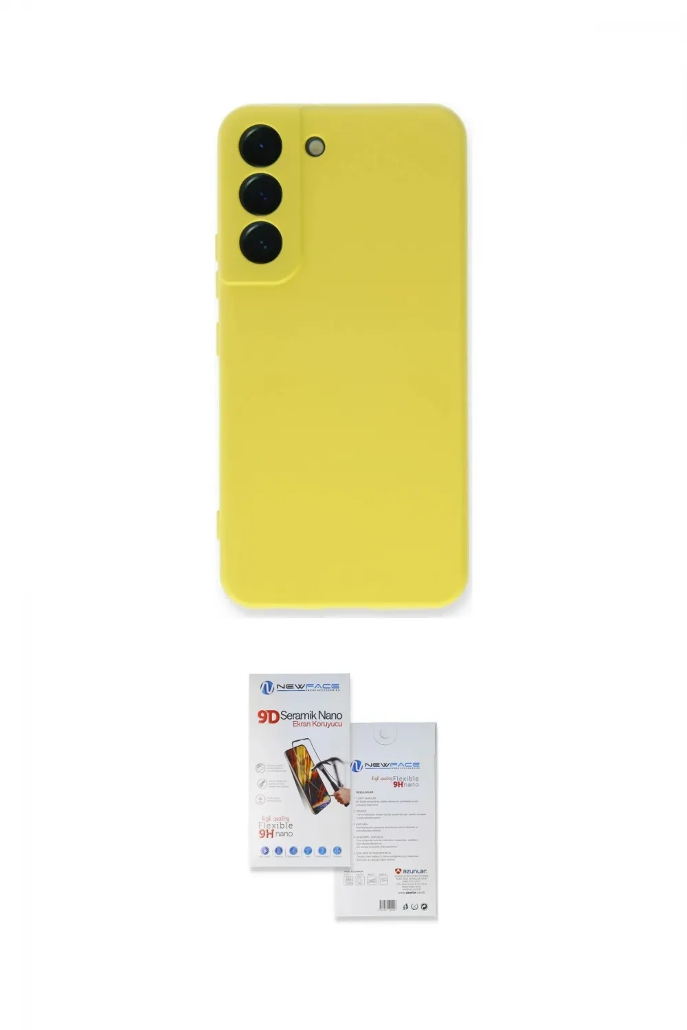 ieg™ Galaxy S22 Plus Kılıf Ahenk Serisi - Siyah Seramik Nano Ekran Koruyucu