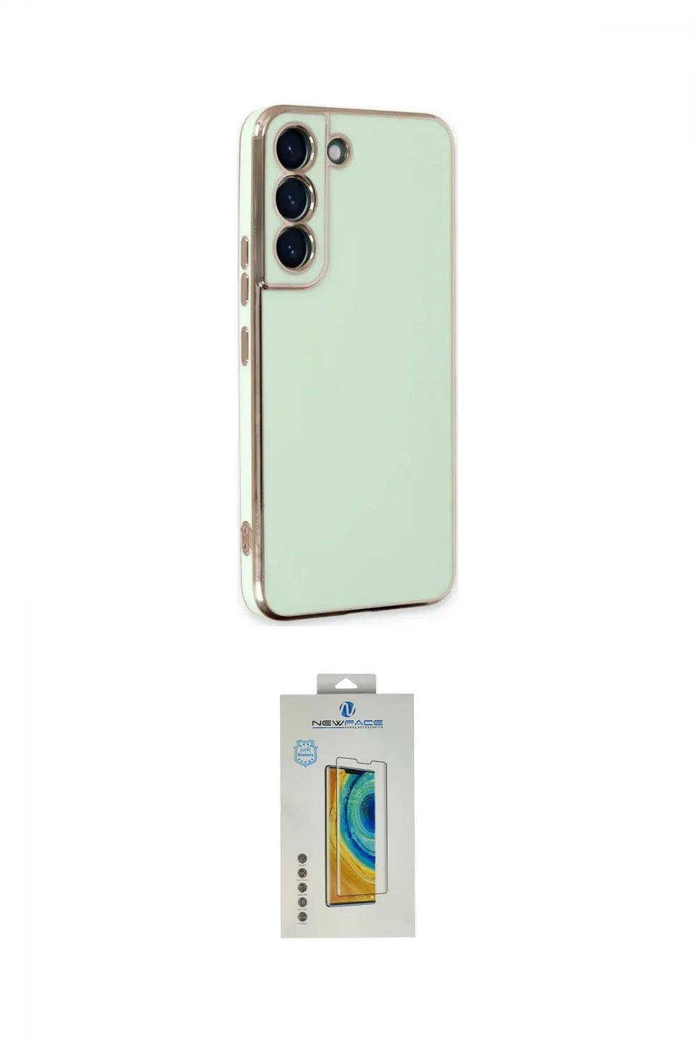 ieg™ Galaxy S22 Plus Kılıf Yankı Serisi - Şeffaf Polymer Nano Ekran Koruyucu