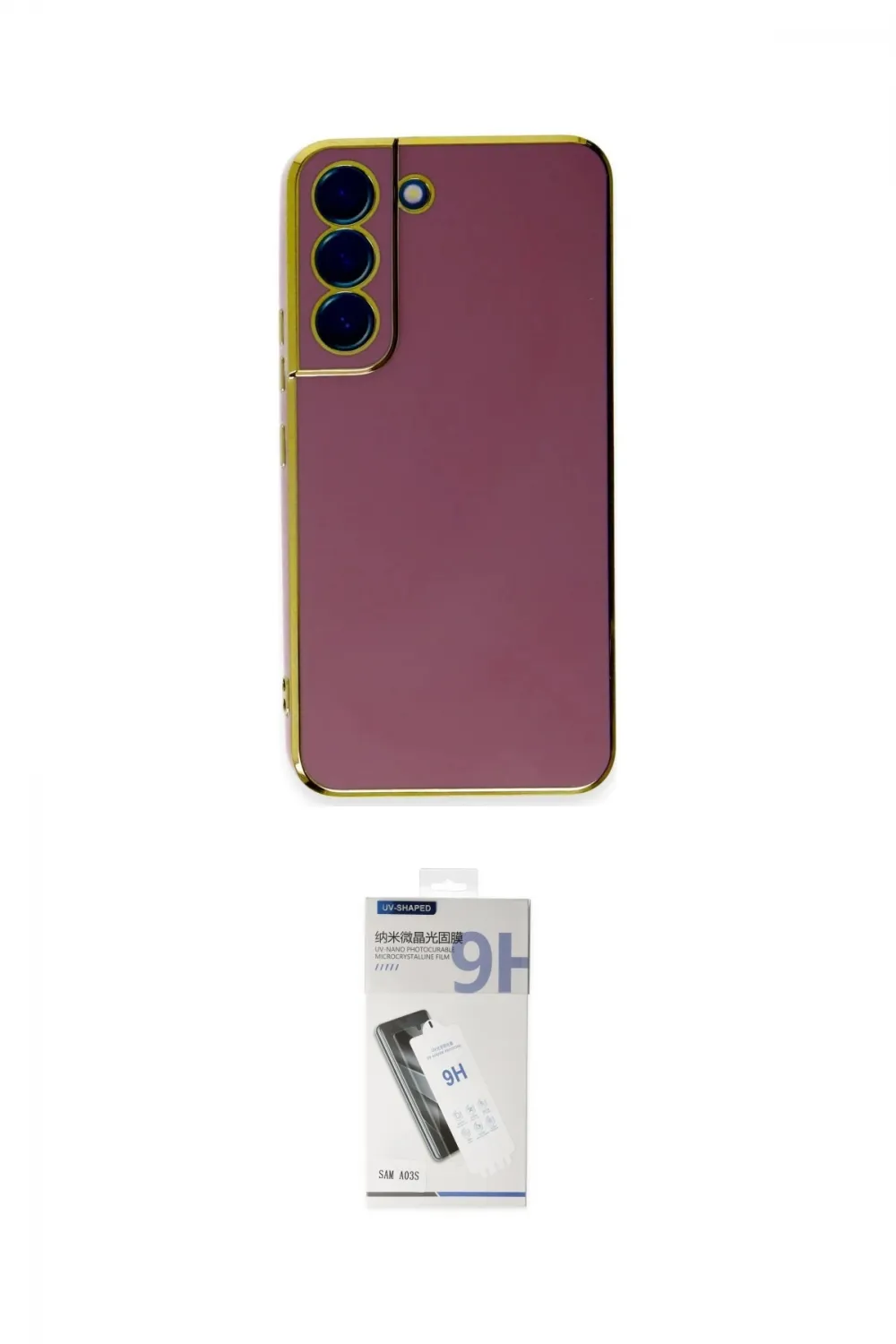 ieg™ Galaxy S22 Plus Kılıf Yankı Serisi - Şeffaf Uv Polymer Nano Ekran Koruyucu