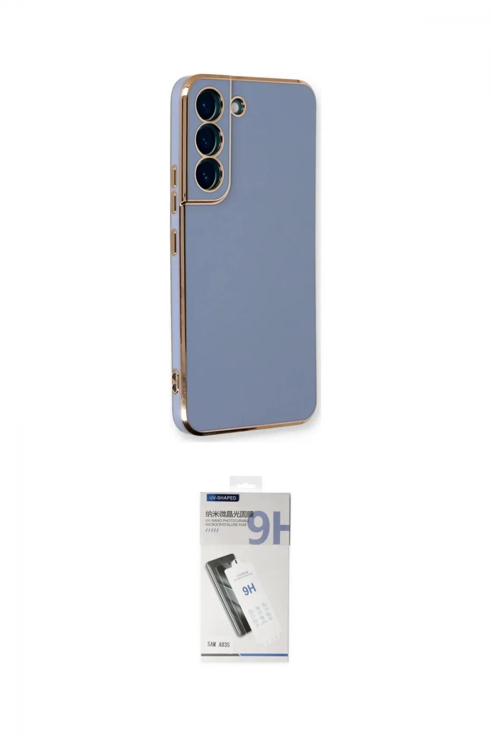ieg™ Galaxy S22 Plus Kılıf Yankı Serisi - Şeffaf Uv Polymer Nano Ekran Koruyucu