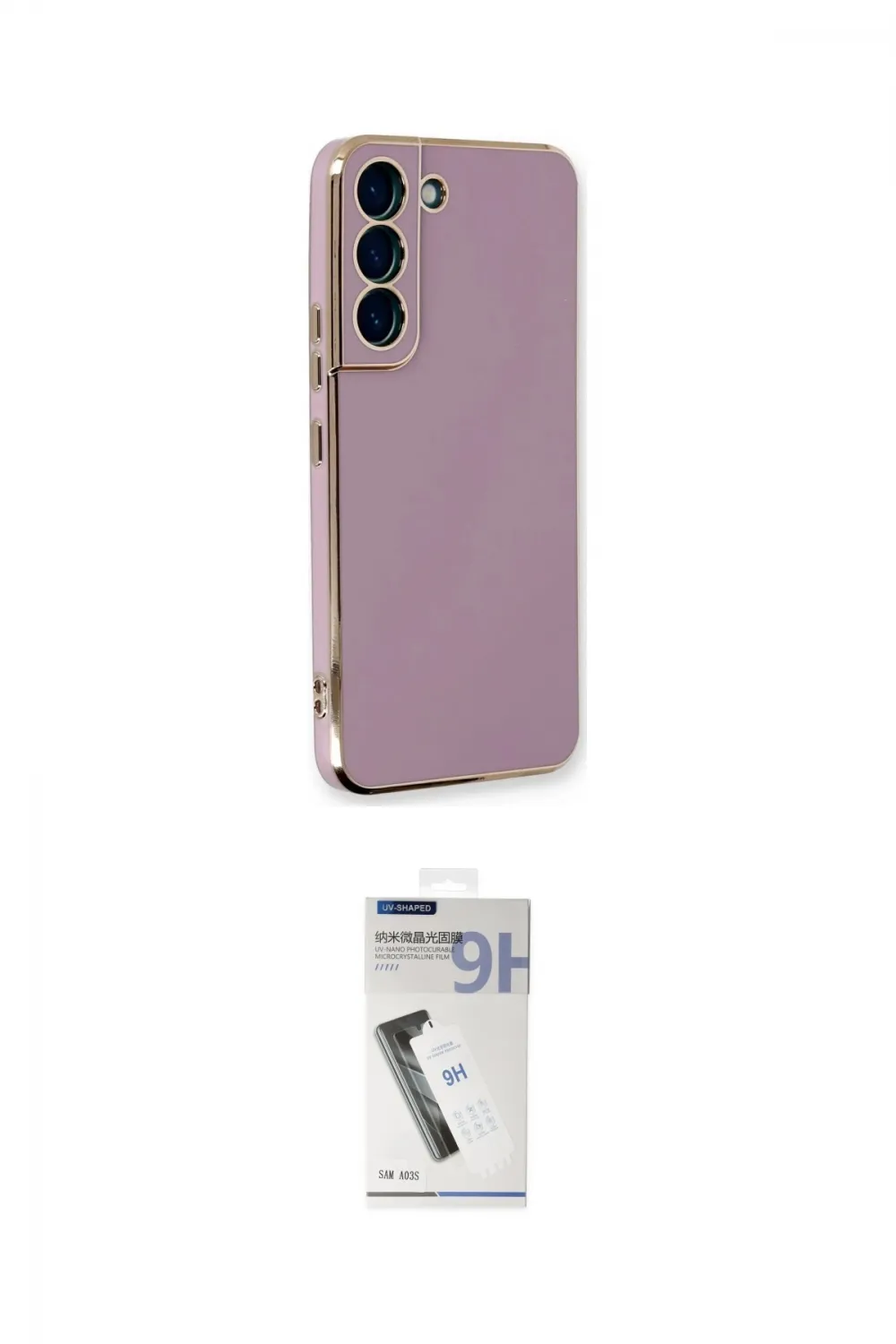 ieg™ Galaxy S22 Plus Kılıf Yankı Serisi - Şeffaf Uv Polymer Nano Ekran Koruyucu