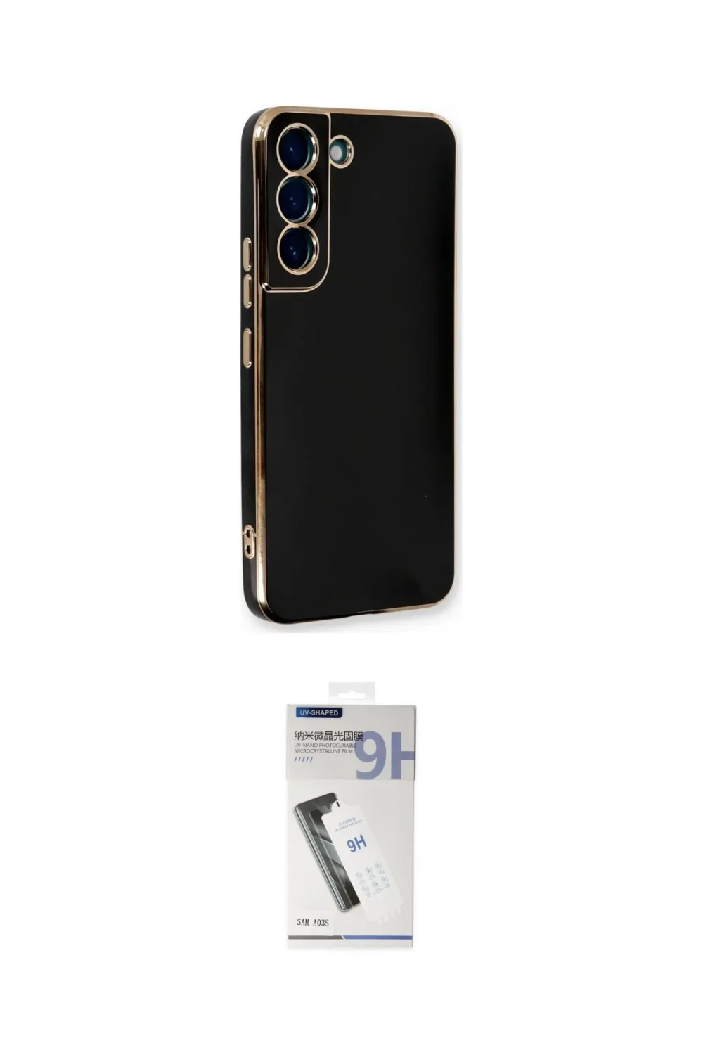ieg™ Galaxy S22 Plus Kılıf Yankı Serisi - Şeffaf Uv Polymer Nano Ekran Koruyucu