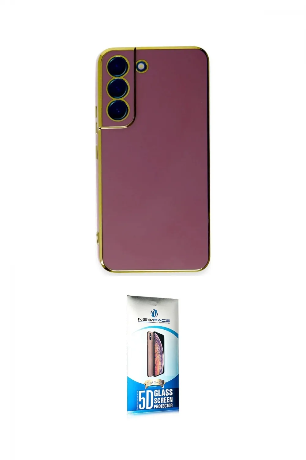 ieg™ Galaxy S22 Plus Kılıf Yankı Serisi - Siyah 5D Eko Cam Ekran Koruyucu