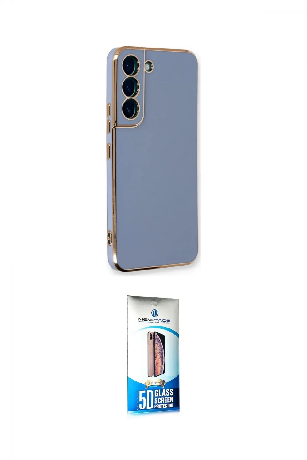 ieg™ Galaxy S22 Plus Kılıf Yankı Serisi - Siyah 5D Eko Cam Ekran Koruyucu
