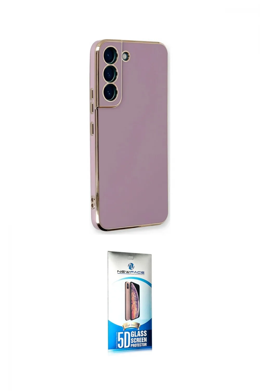 ieg™ Galaxy S22 Plus Kılıf Yankı Serisi - Siyah 5D Eko Cam Ekran Koruyucu