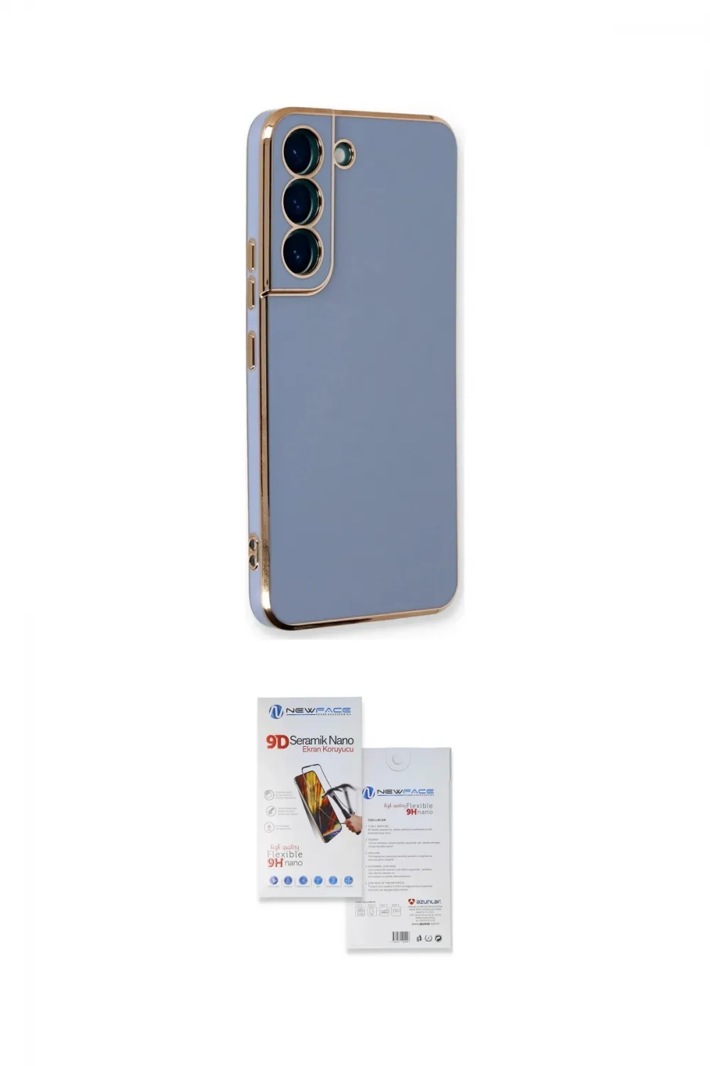 ieg™ Galaxy S22 Plus Kılıf Yankı Serisi - Siyah Seramik Nano Ekran Koruyucu